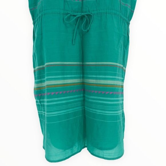 Prana Marigold Tunic Turquoise Striped Embroidered NWT size Small - Picture 7 of 12